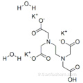 Glycine, N, N&#39;-1,2-éthanediylbis [N- (carboxyméthyl) -, sel tripotassique, dihydrate (9CI) CAS 65501-24-8